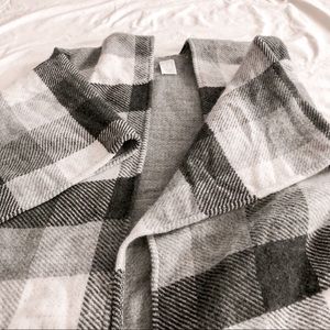 A new day Plaid Ruana